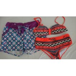 Protest bikini met zwemshort - mt 164