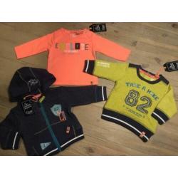 Nieuw set Quapi boys maat 56, sweater, vest en longsleeve