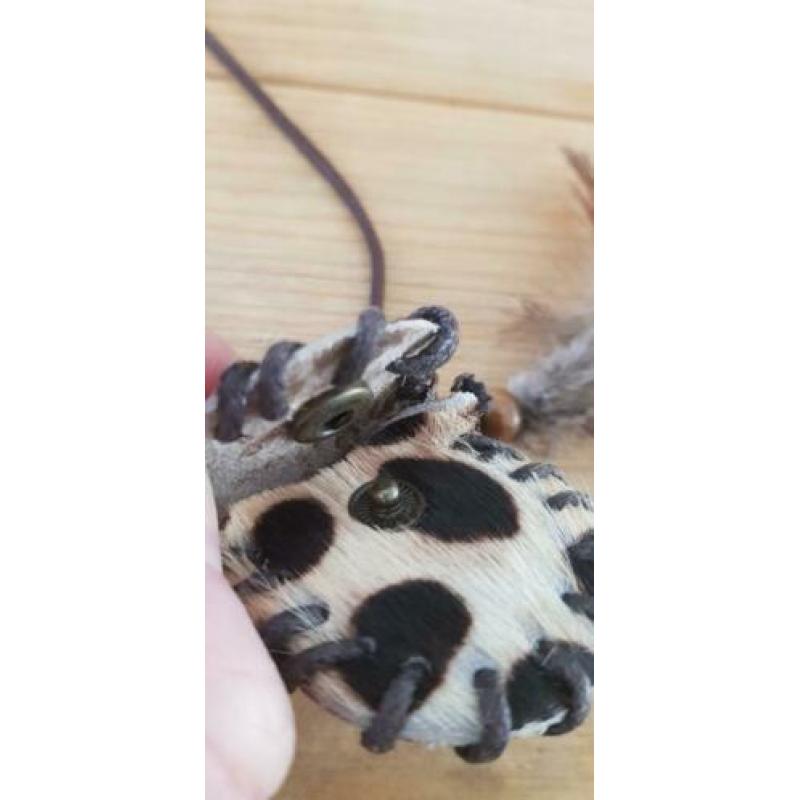 Ketting met mini dierenprint tasje