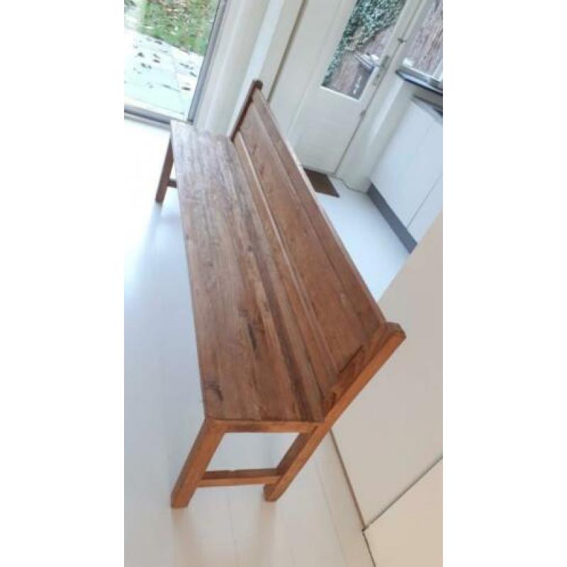 HK Living Teak houten bank 190x41x85cm