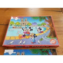 Puzzel mickey en minnie Mouse 99 stukjes