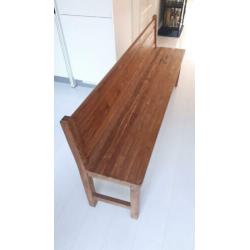 HK Living Teak houten bank 190x41x85cm