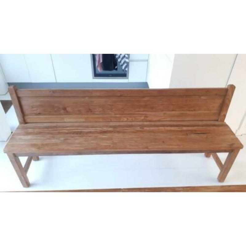 HK Living Teak houten bank 190x41x85cm