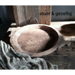 Houten sober stoer schalen