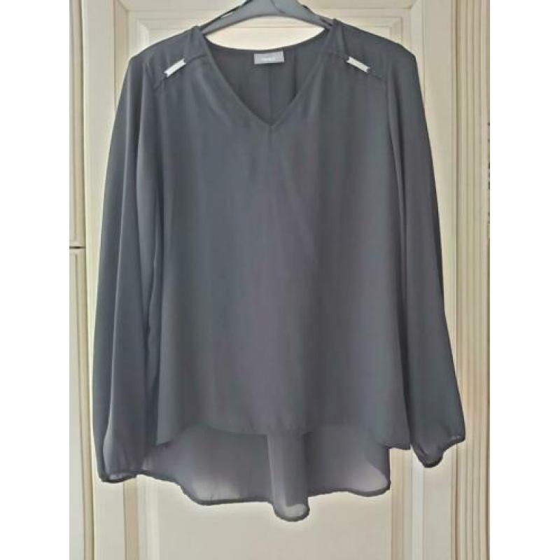 Zwarte blouse maat 42 merk yessica by c&a