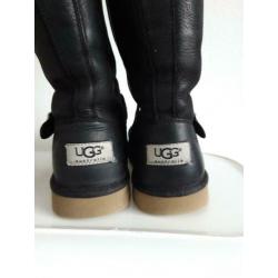 originele uggs sheepskin kensington zwart leer maat 35