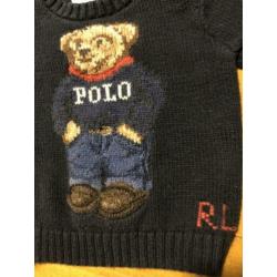 Ralph Lauren donkerblauwe trui 3M mt 56/62