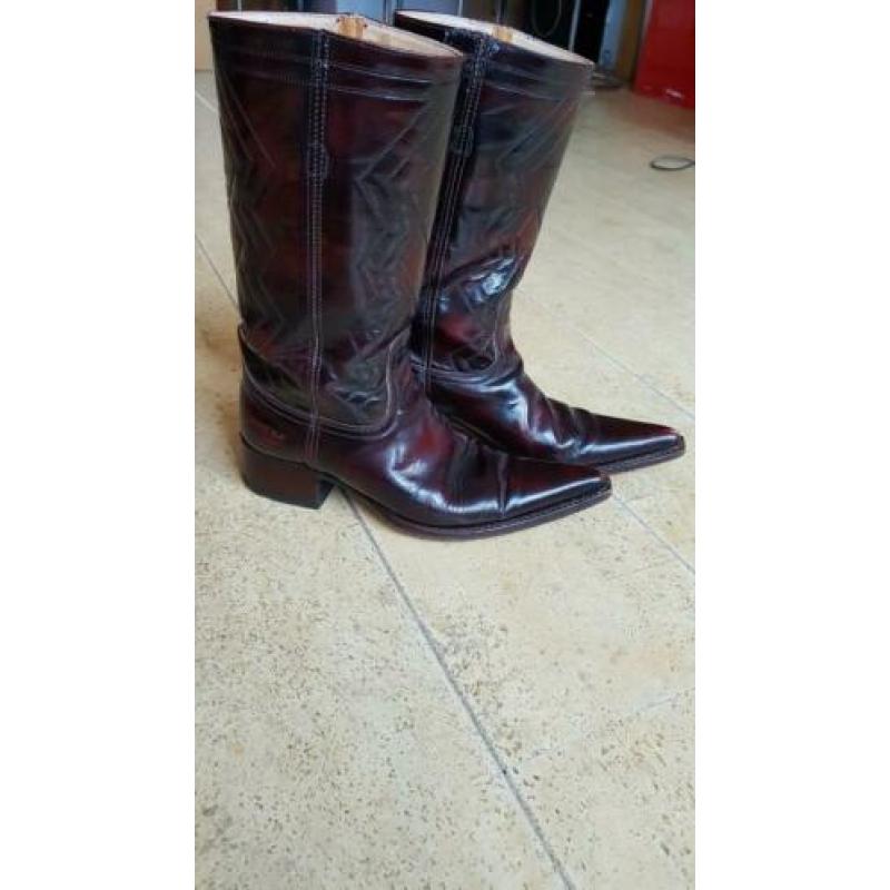 Sendra cowboy laarzen maat 37. Bordeaux Rood.