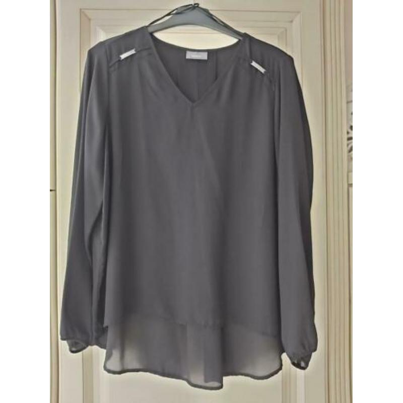 Zwarte blouse maat 42 merk yessica by c&a