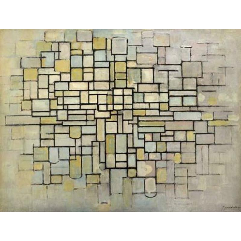 Abstract Reproductie Schilderij Mondriaan | InstaPainting