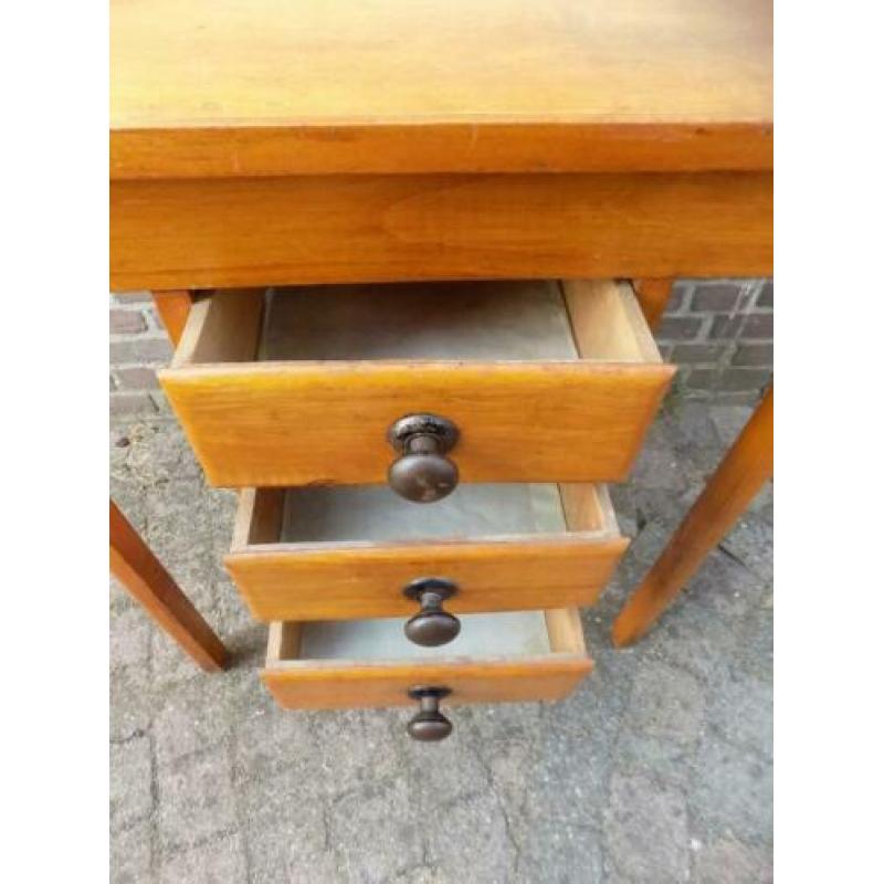 Vintage tafel met lade´s origineel retro inrichting wonen