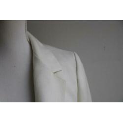 Vintage blazer colbert linnen wit creme maat 36 jasje retro