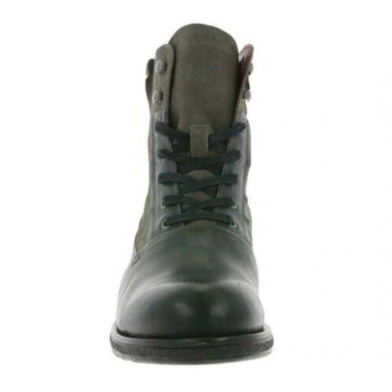 YELLOW CAB - leren halfhoge Tucker boots Grey - maat 45