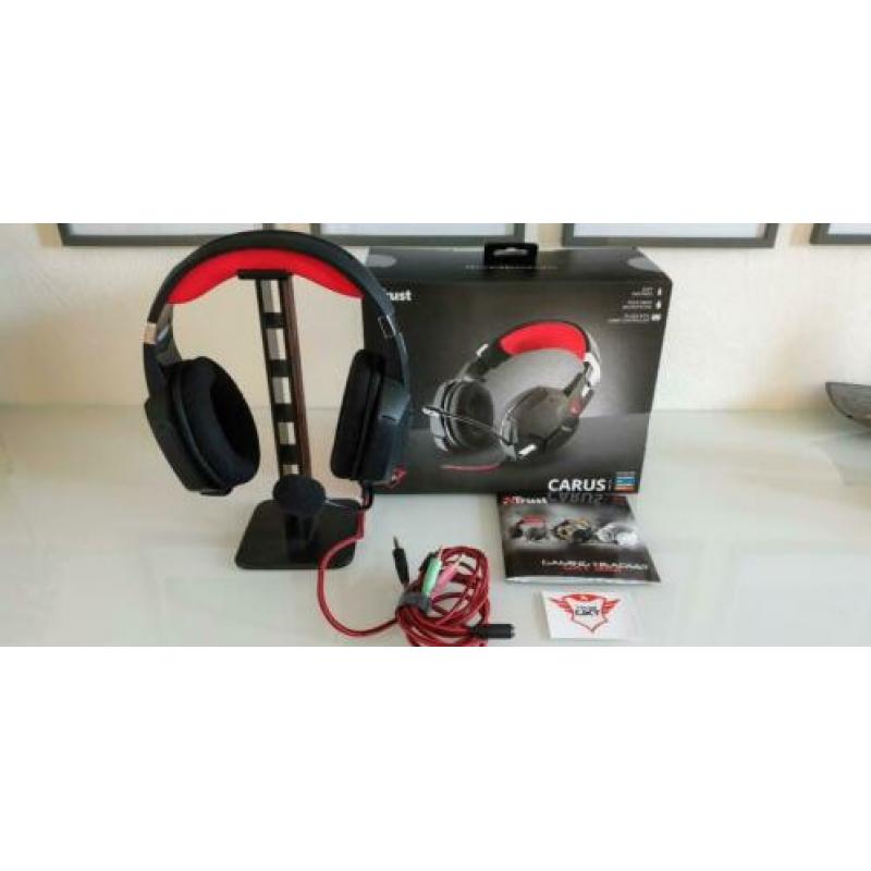 Trust GXT 322 Carus gaming headset met standaard