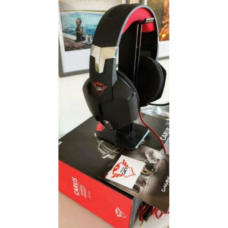 Trust GXT 322 Carus gaming headset met standaard