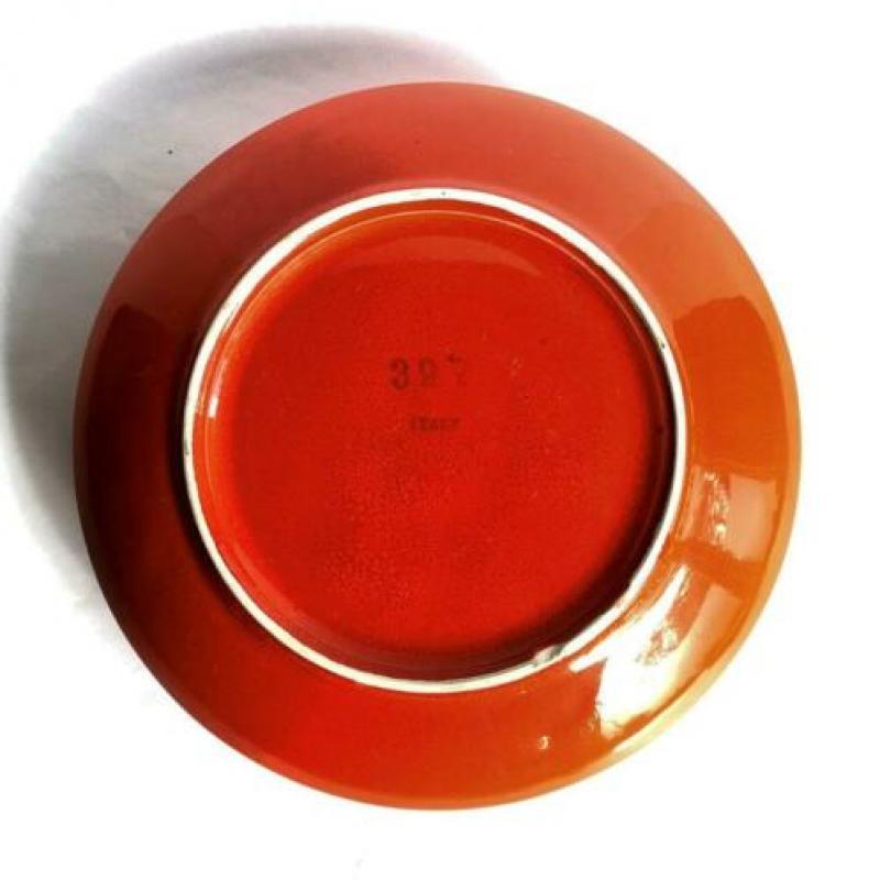 Sicart Cartigliano Oranje Schaal 397, Mid Century Italian