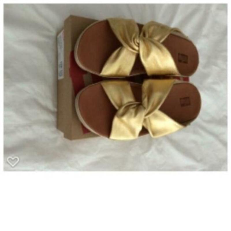 Fitflop - fitflops - Slippers gold - nieuw - maat 38