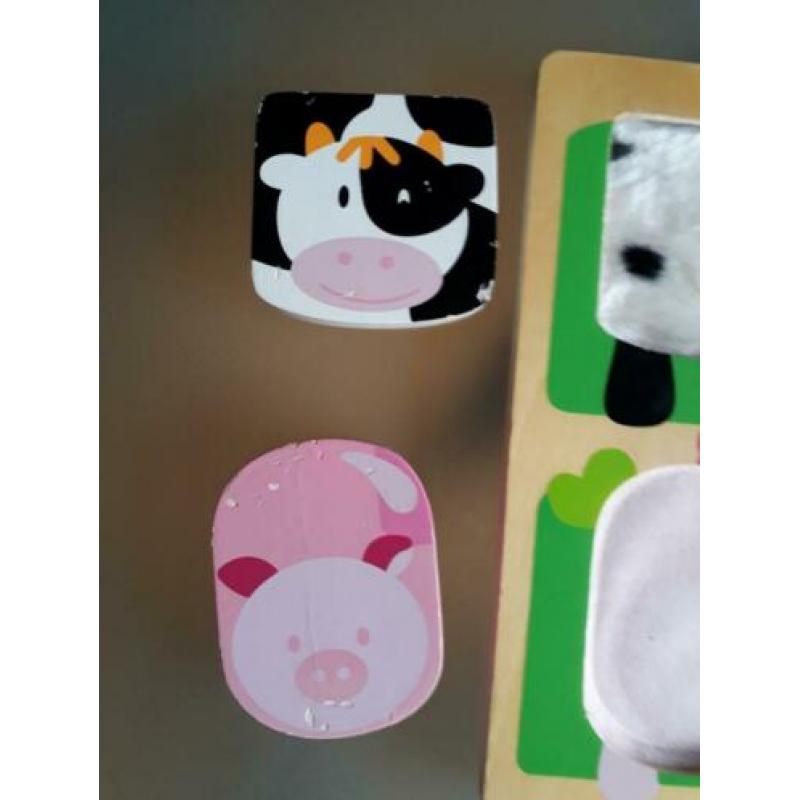 Dieren puzzel met huid