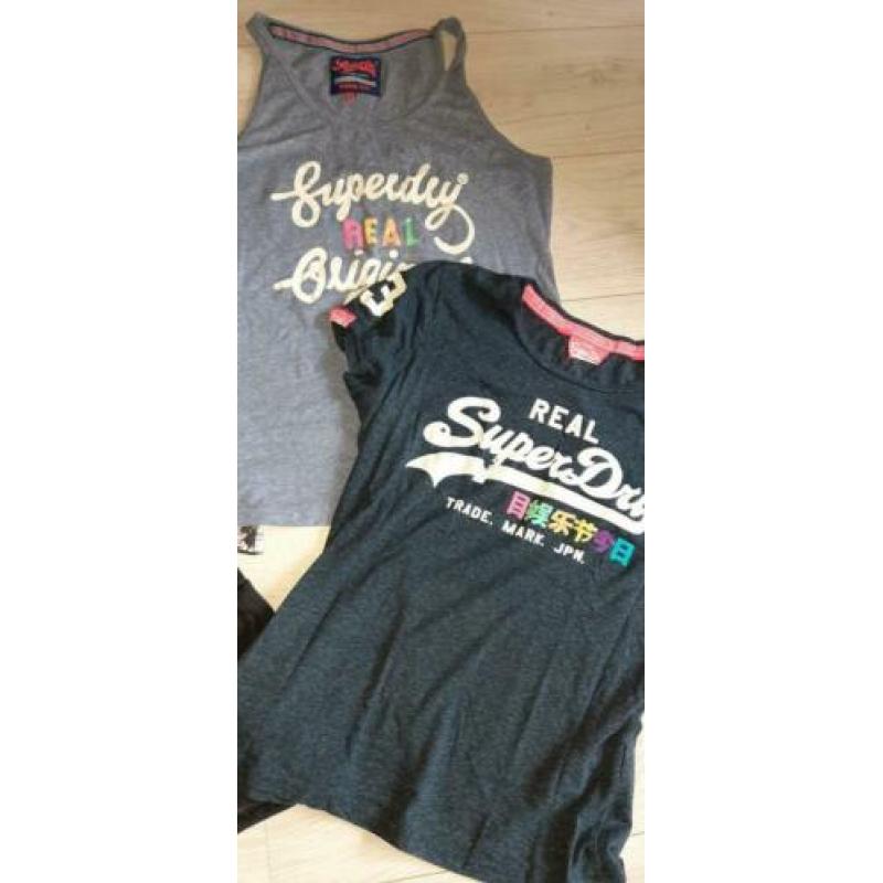 Superdry pakket shorts tops en shirts maat L XL