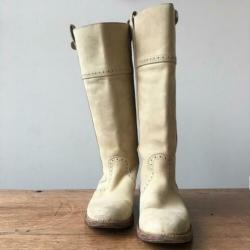 Sancho hand made boots 39 leer creme