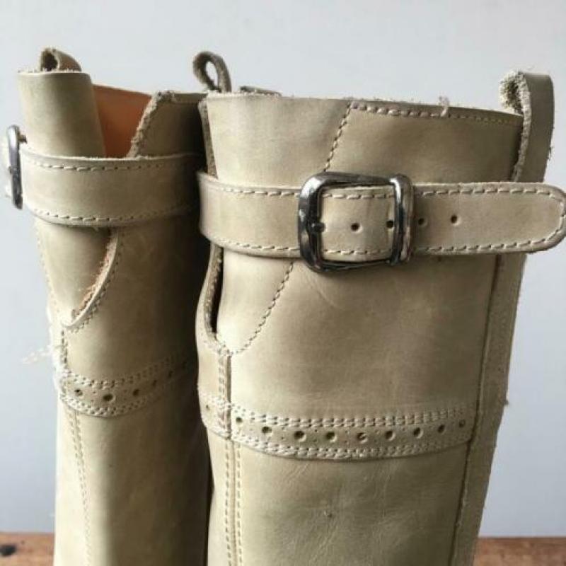 Sancho hand made boots 39 leer creme