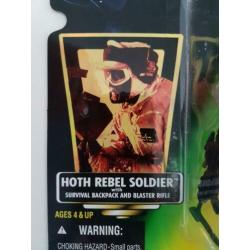 Star Wars POTF Green Holo Hoth Rebel Soldier with Backpack