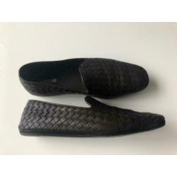 Bottega Veneta Fiandra Intrecciato Loafers Bruin maat 42