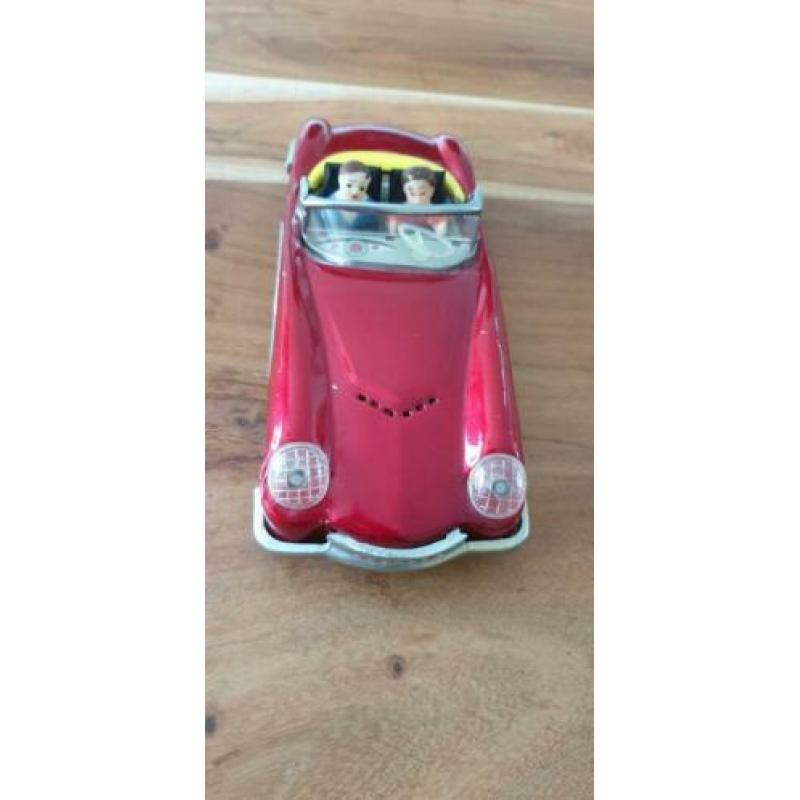 retro auto rood 22,5 cm