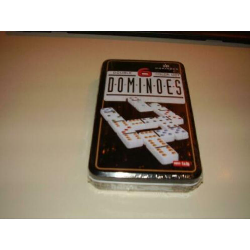 Longfield Games Domino Dubbel 6 - Blik - Nieuw