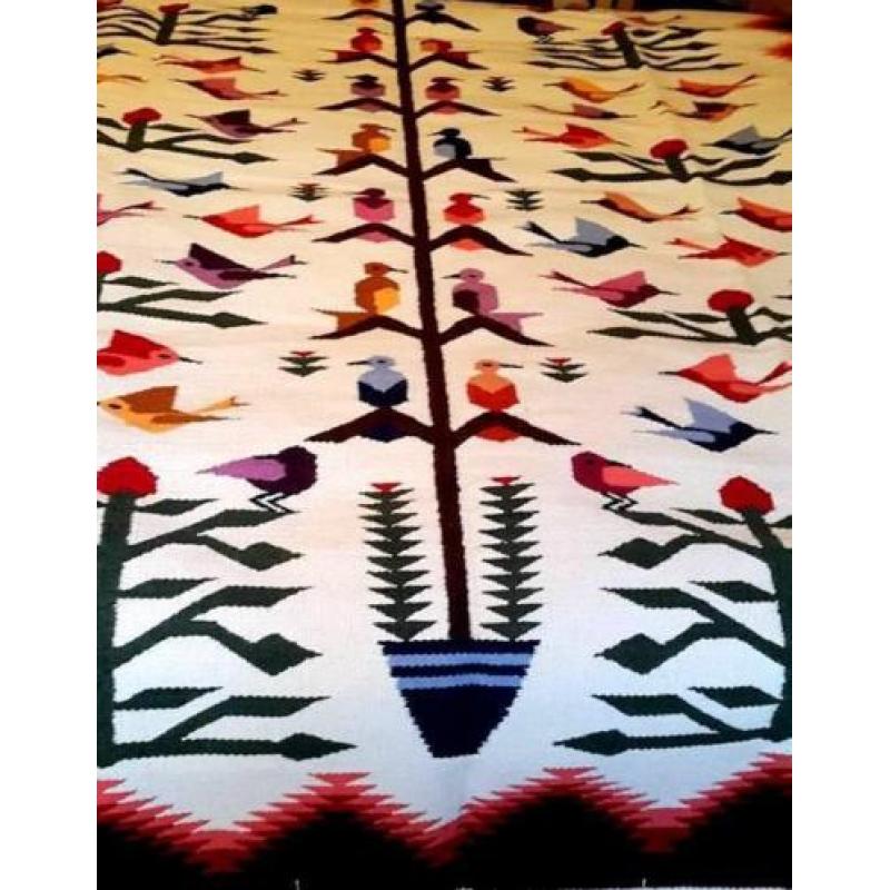 Peruaanse vloerkleed Colibries Multicolor 160 CM X 200 CM