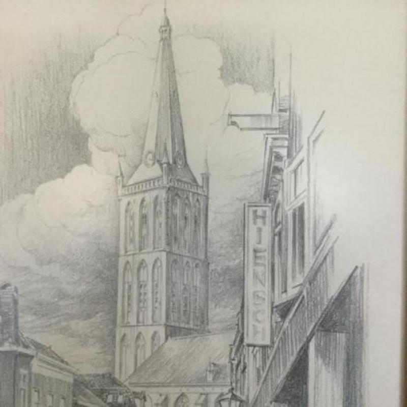 Tekening Steenwijker toren