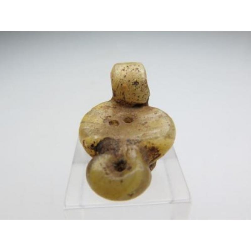 Egyptian glass oil lamp amulet