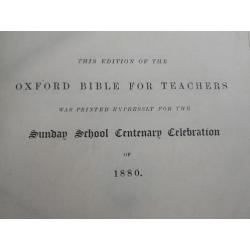 Mooie complete antieke Oxford bijbel uit Engeland uit 1880.