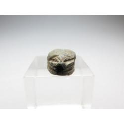 Egyptian soapstone scarab with hieroglyphs of Nefer, Sa and