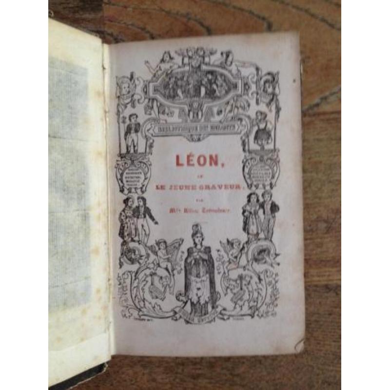 Ulliac Tremadeure Leon ou Le jeune graveur 1839 met gravure