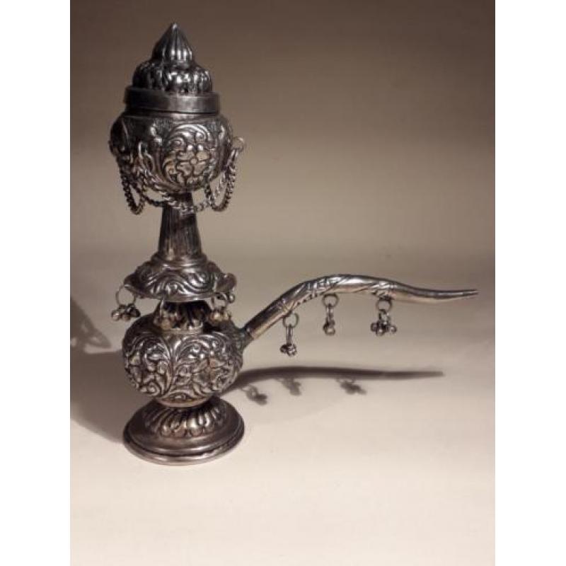 Traditionele pijp verzilverd/zilver hookah pijp