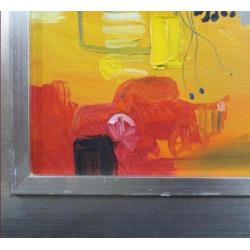 Han Teng - zonder titel V - 97 x 97 cm - Acryl op doek - ...