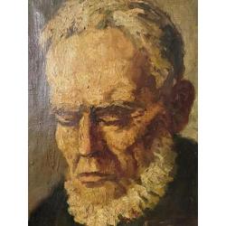 Théo L'HERMINEZ (1921-1997) Portret van mane met baard 1942