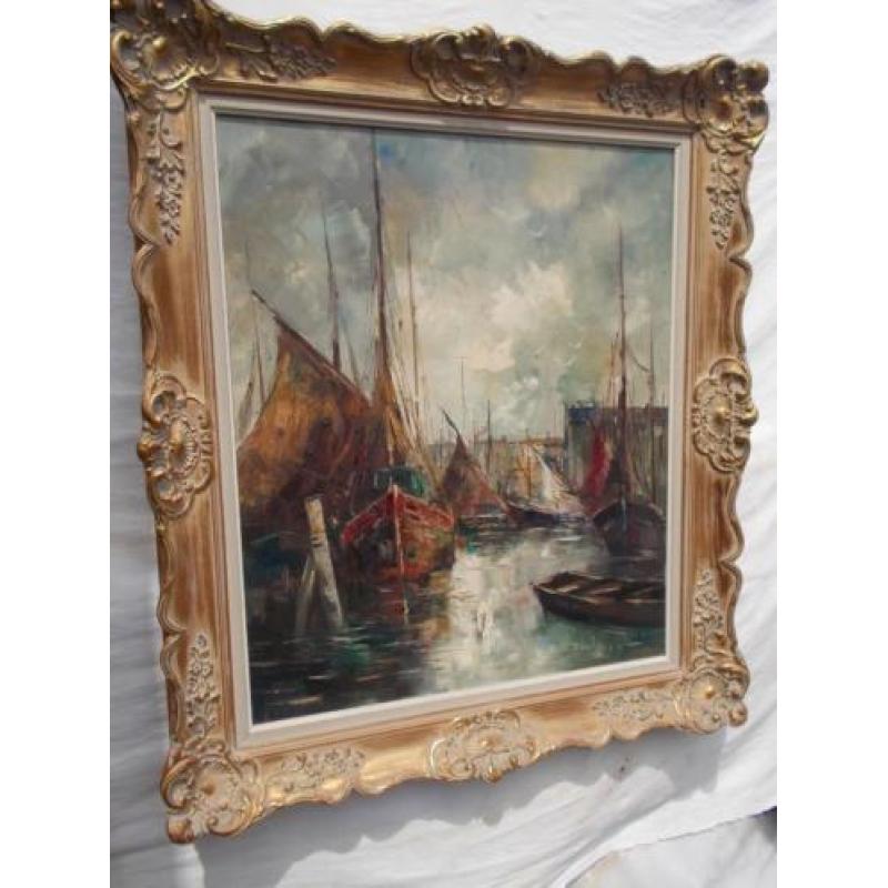 MARINESCHILDERIJ(Olieverf op doek) J.RENIER