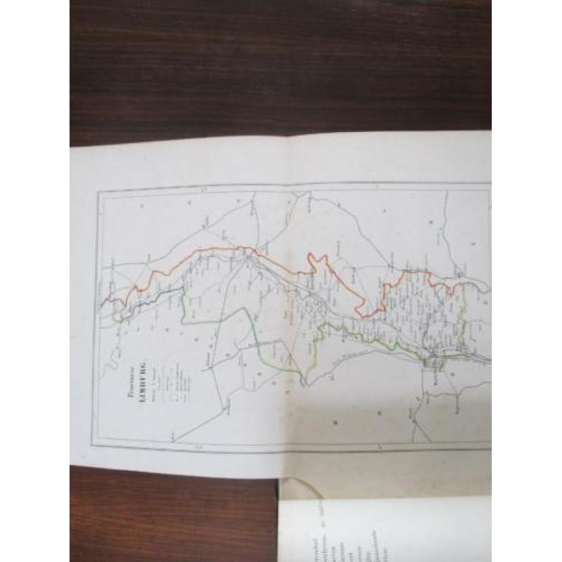 ANTIEK gemeente atlas van Limburg 1869