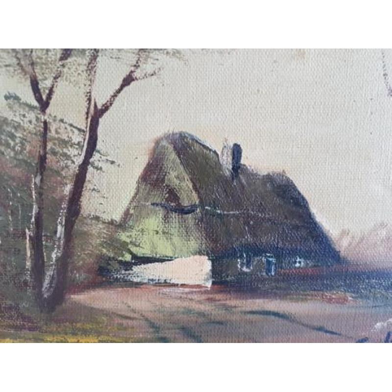 schilderij landschap / Boerderij/ Kunst