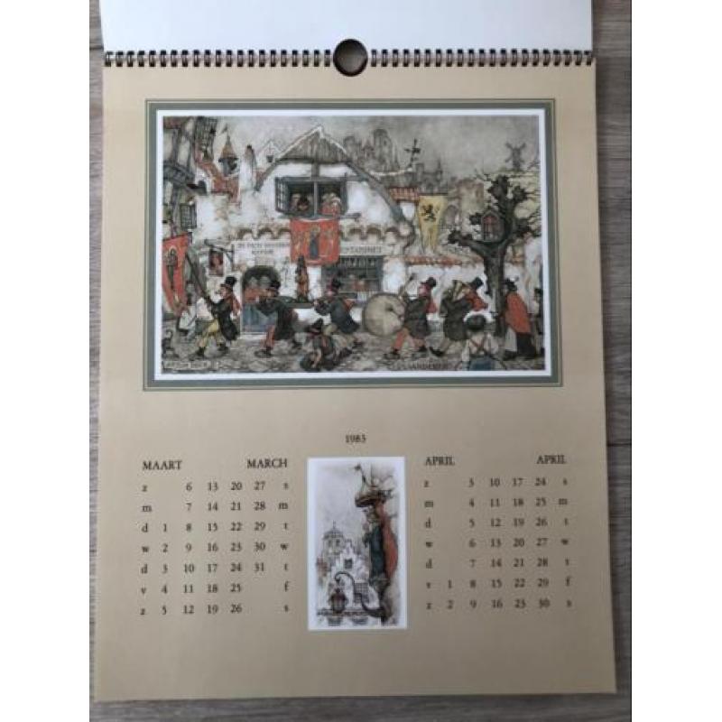 Anton Pieck kalender 1983