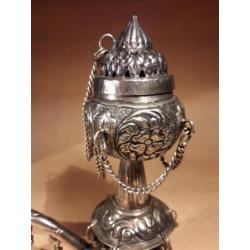 Traditionele pijp verzilverd/zilver hookah pijp