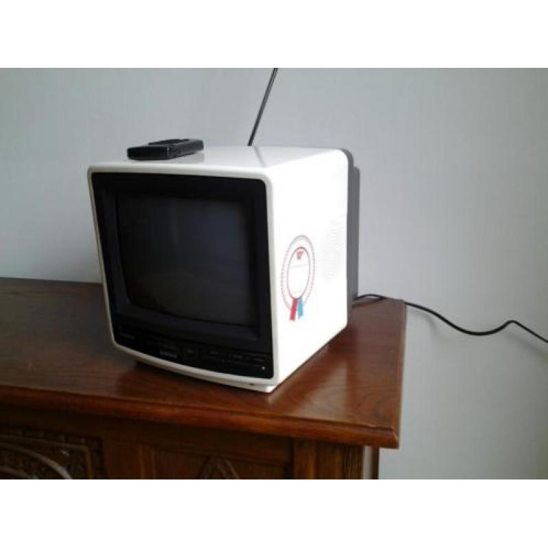 Retro kleuren tv kleinbeeld (24 cm) , merk Silver