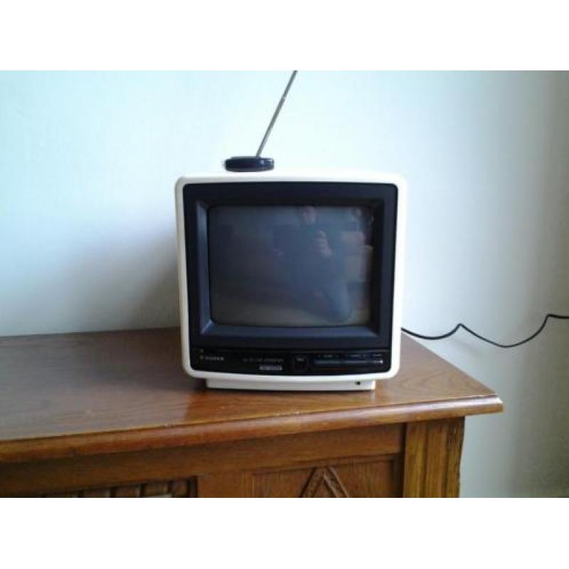 Retro kleuren tv kleinbeeld (24 cm) , merk Silver