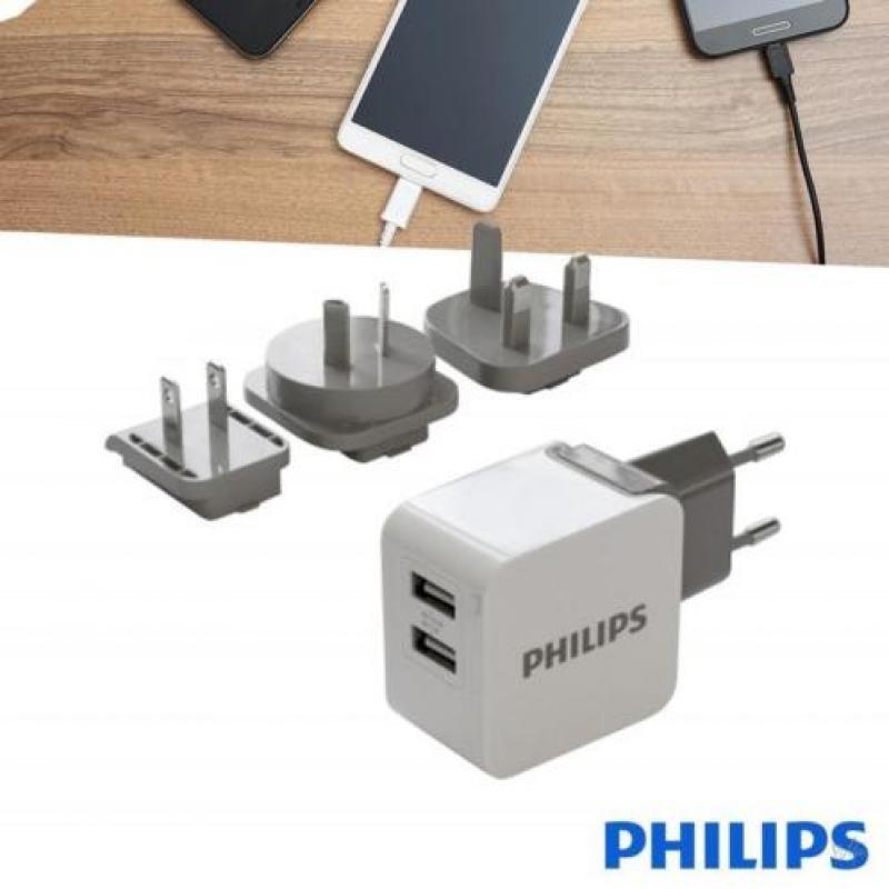 Philips USB Universele Reisoplader