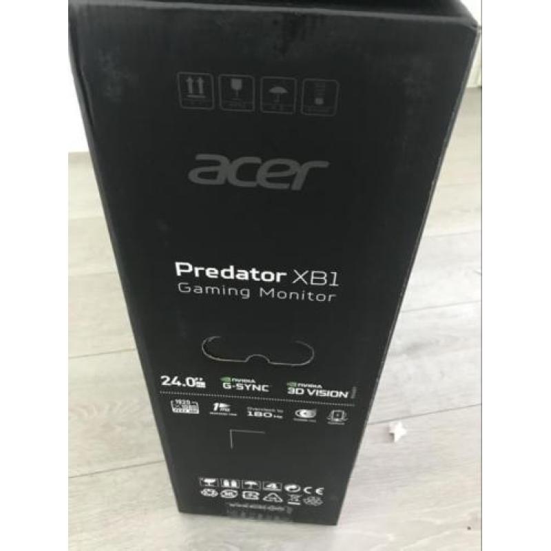 Acer predator XB241HBMIPR Gaming Monitor Nieuw!!!