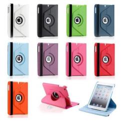 iPad 2017 (5e generatie) lederen hoes hoesje 360 graden Roze