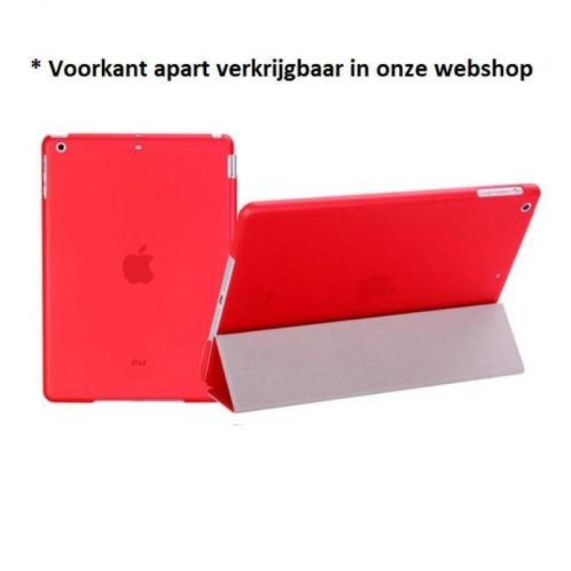 iPad Air 1 achterkant hoes hoesje case Doorzichtig - Rood