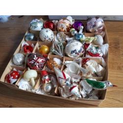 25 oude kerstballen kerstbal kerstversiering glas